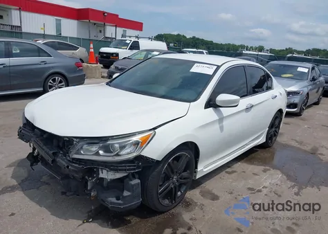 2016 Honda Accord Sport из США, поврежденный, VIN 1HGCR2F5XGA180207